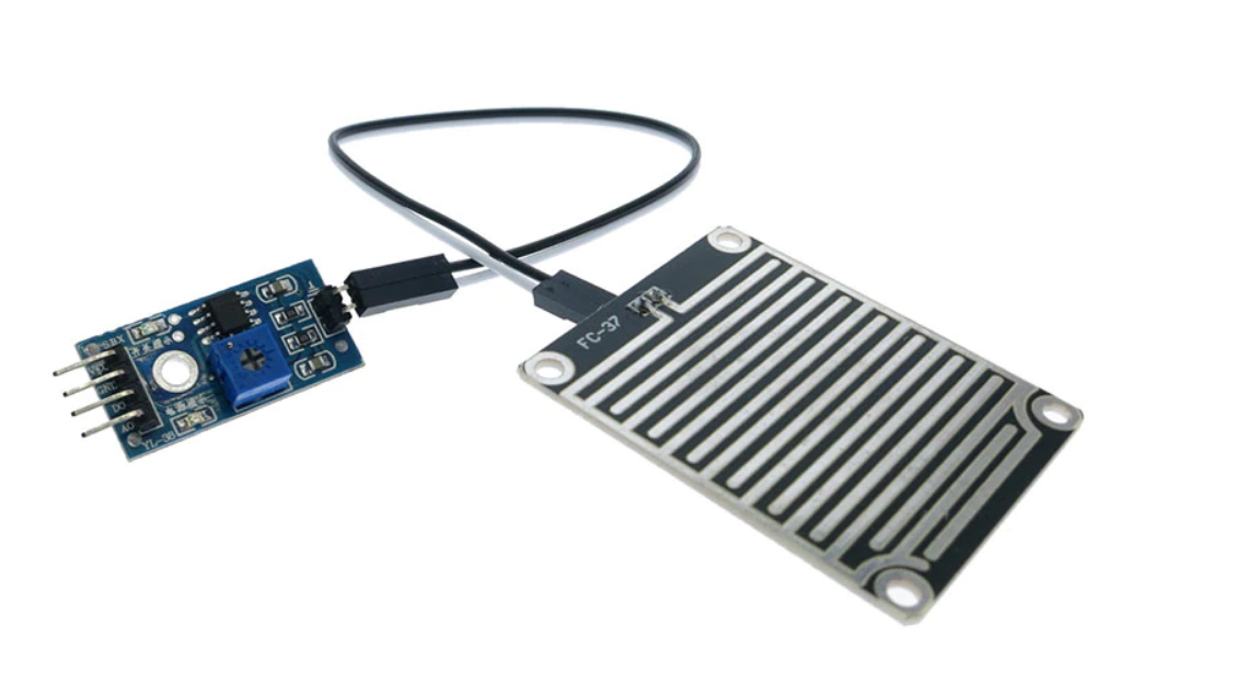Capteur de pluie pour Arduino et intégré avec plaque de détection et  transducteur