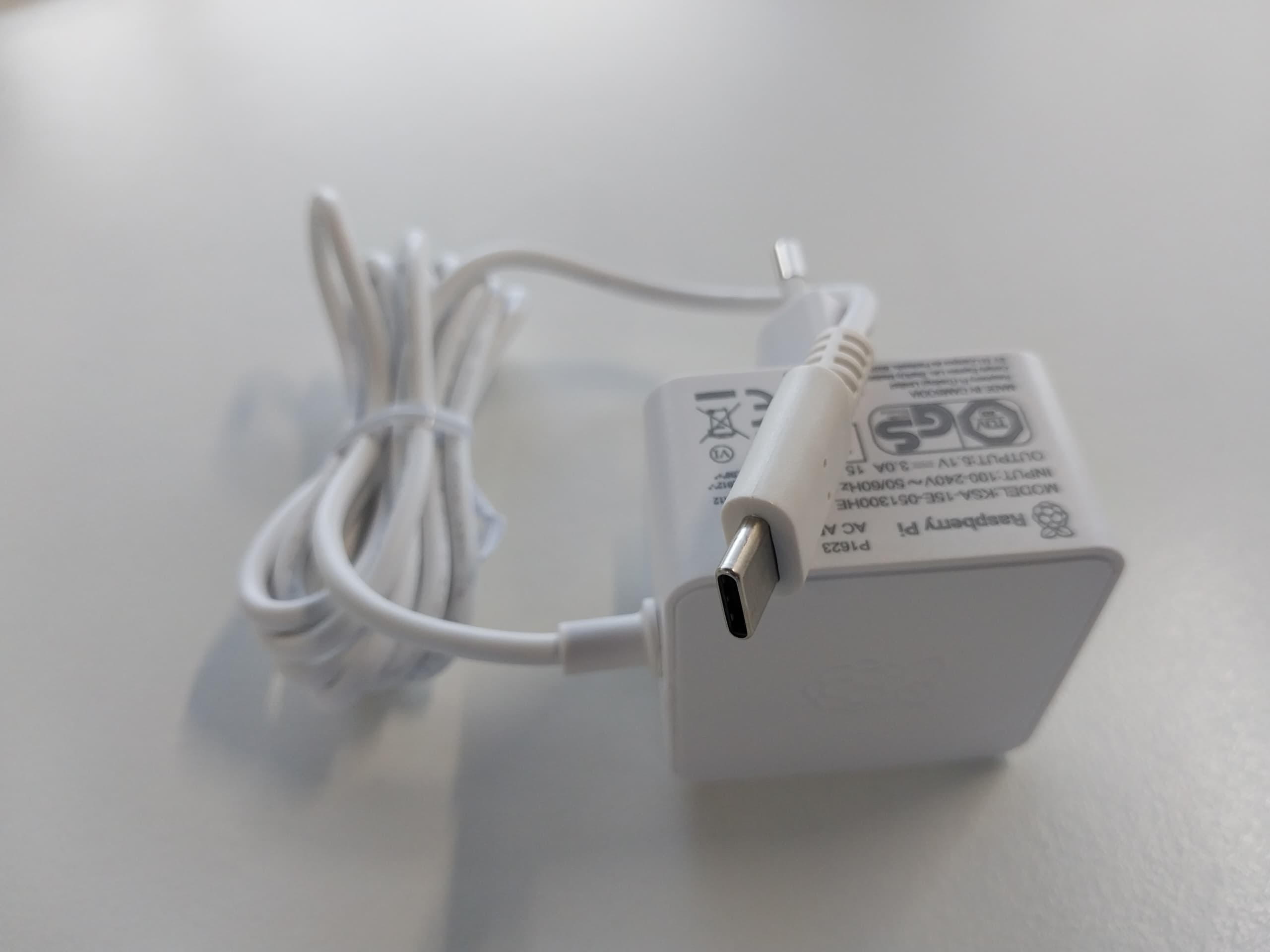 RASPBERRY Alimentation USB-C 5.1V 3A - Blanc - pour Raspberry